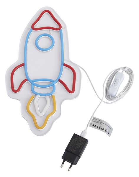 Lampada da parete al neon multicolore con LED - Rocket