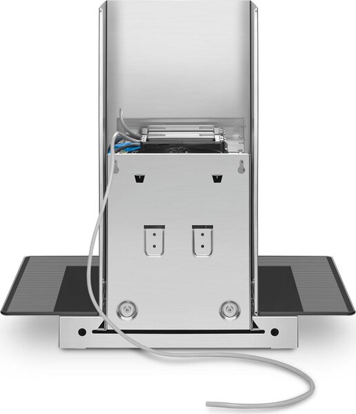 Smeg Cappa da cucina Aspirante a Parete Larghezza 60 cm colore Acciaio Inox e Vetro - KBT600VE