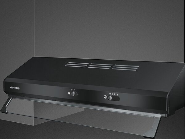 Smeg Cappa Cucina Filtrante Sottopensile Incasso Larghezza 60 cm Profondit 49 cm Classe C colore Nero - KSEC61NE3
