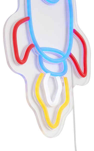 Lampada da parete al neon multicolore con LED - Rocket