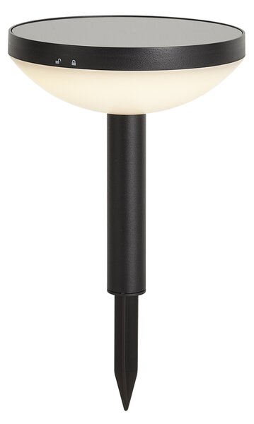 Set di 3 faretti a picchetto neri con LED solare IP44 - Solar