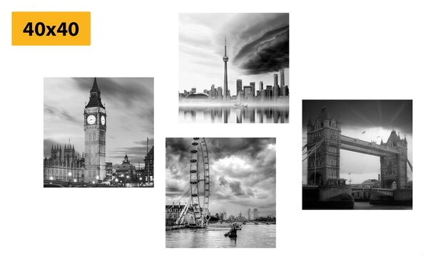 Set di quadri – Oscurità sulla città