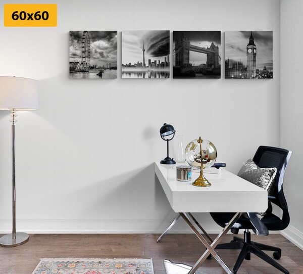 Set di quadri – Oscurità sulla città