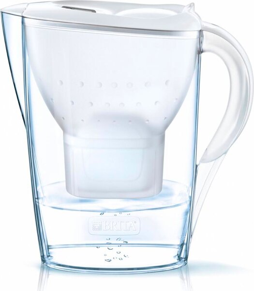 Brita Caraffa Filtrante capacit 2,4 Litri colore Bianco + 1 Filtro MAXTRA+ - Marella White