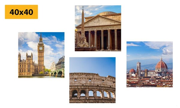 Set di quadri – Città abbaglianti