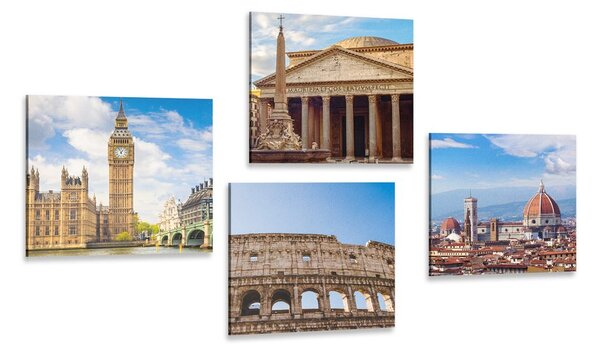 Set di quadri – Città abbaglianti
