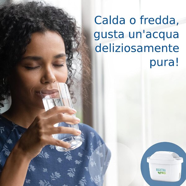 Brita Caraffa Filtrante capacit 2,5 Litri in Vetro Trasparente e Bianco - 1046673