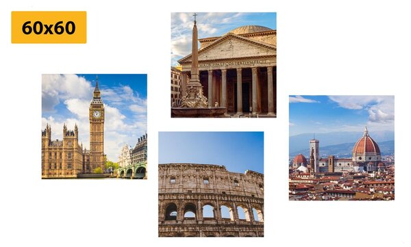 Set di quadri – Città abbaglianti