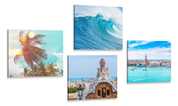 Set di quadri – Brezza del mare