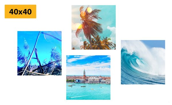 Set di quadri – Paesaggio marino