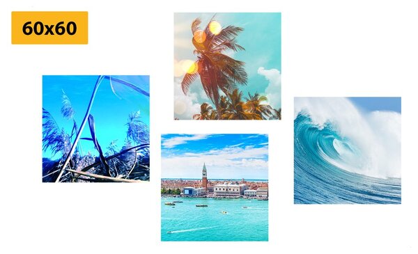 Set di quadri – Paesaggio marino