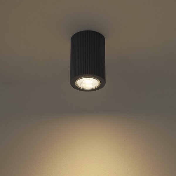 Set di 4 faretti da soffitto moderni neri - Sprawl