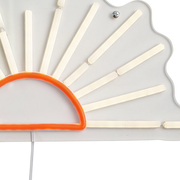 Lampada da parete al neon bianco caldo con arancione incl. LED - Sunset