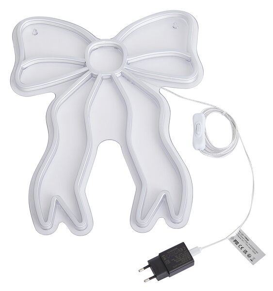 Lampada da parete al neon bianco caldo con LED - Bow