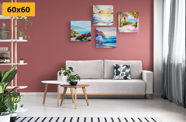 Set di quadri – Mare e spiaggia