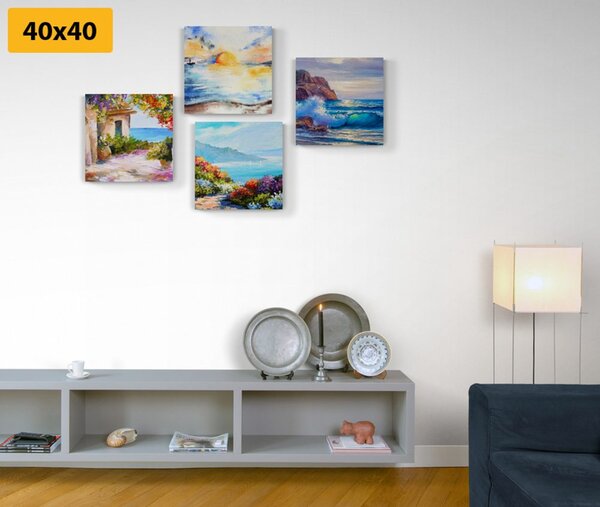 Set di quadri – Mare e spiaggia