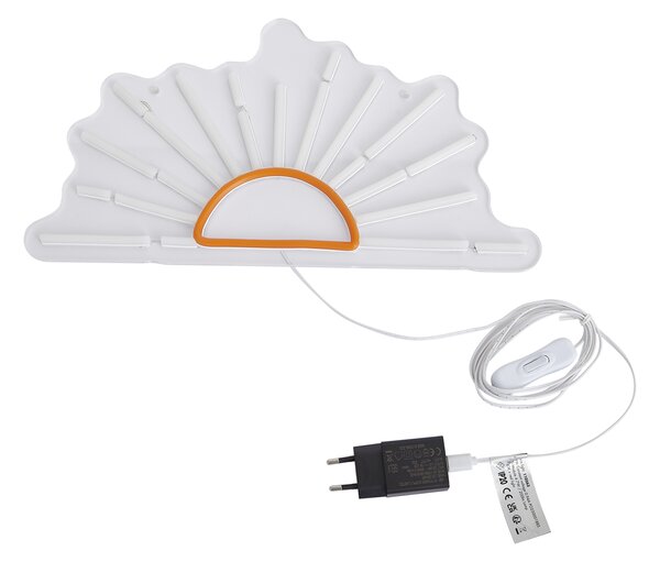 Lampada da parete al neon bianco caldo con arancione incl. LED - Sunset
