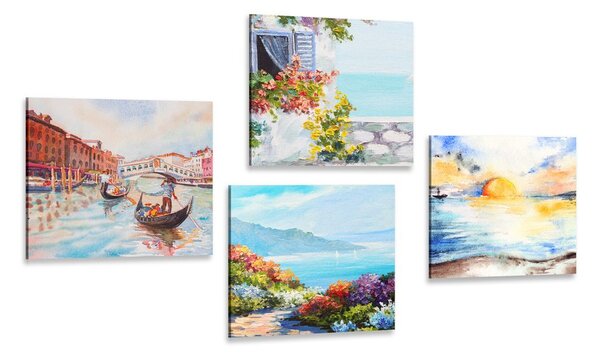 Set di quadri – Paesaggio dipinto