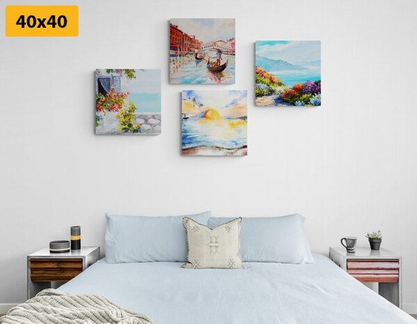 Set di quadri – Paesaggio dipinto