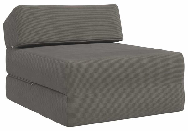 Divano Letto Pieghevole Grigio Chiaro 60 x 70 x 41 cm Tessuto