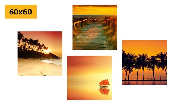 Set di quadri – Bellezza del paesaggio marino