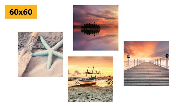 Set di quadri – Vacanza in paradiso
