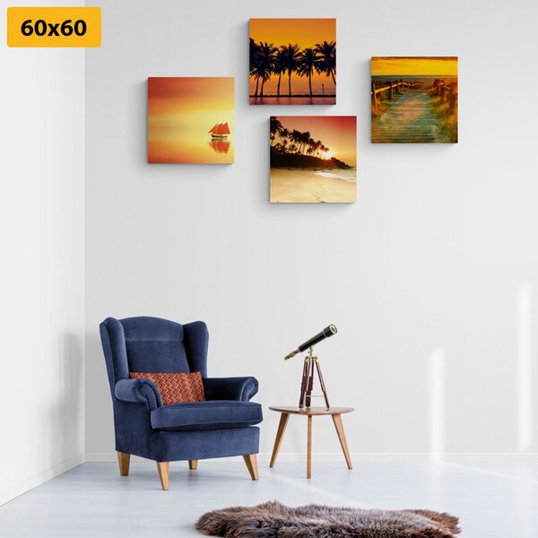 Set di quadri – Bellezza del paesaggio marino