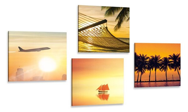 Set di quadri – Incanto della vacanza al mare