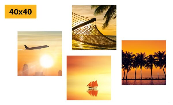 Set di quadri – Incanto della vacanza al mare