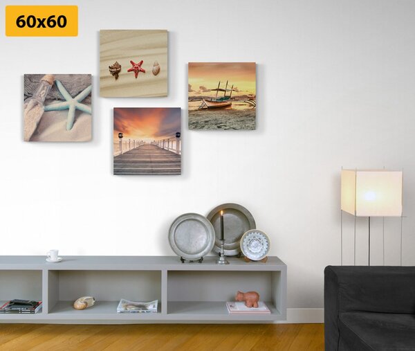 Set di quadri – Tesori del mare e della spiaggia
