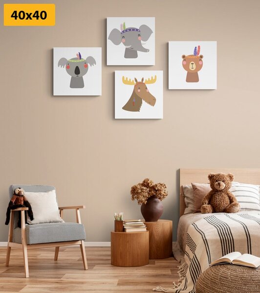Set di quadri – Animali adorabili