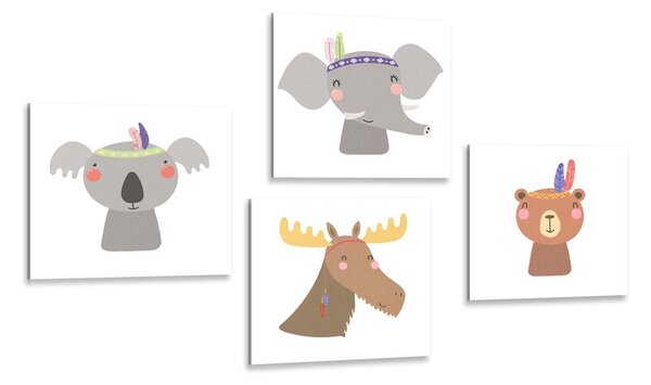 Set di quadri – Animali adorabili
