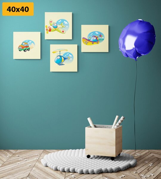 Set di quadri – Mezzi di trasporto adorabili