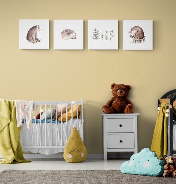 Set di quadri – Animali del bosco in stile minimalista
