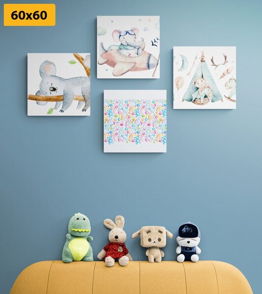 Set di quadri – Per bambini in colori splendidi