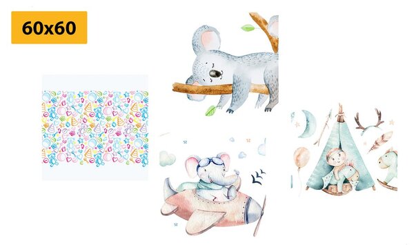 Set di quadri – Per bambini in colori splendidi