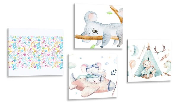 Set di quadri – Per bambini in colori splendidi