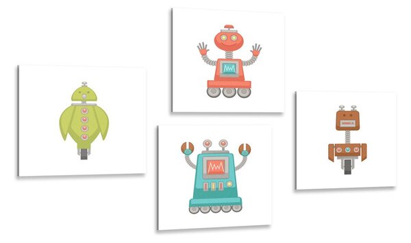 Set di quadri – Gruppo di robot