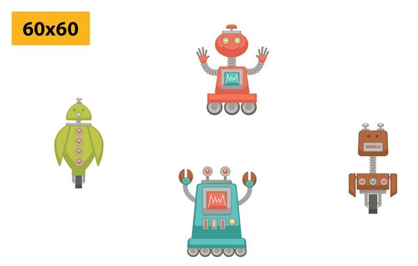 Set di quadri – Gruppo di robot