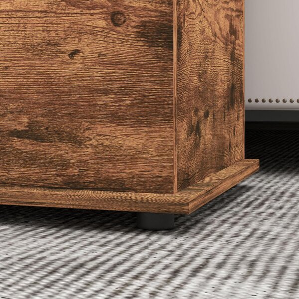 DecHome Cassapanca in Legno Panca contenitore Dimensioni 100x40x40 cm colore Legno