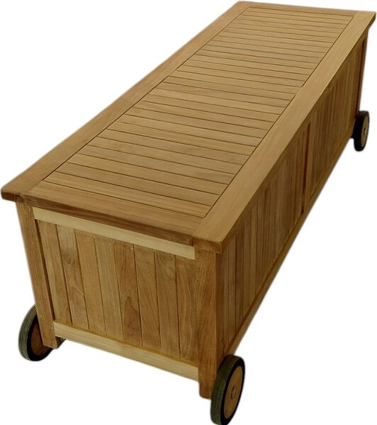 DecHome Cassapanca in Legno Panca contenitore Dimensioni 155x55x53 cm colore Legno