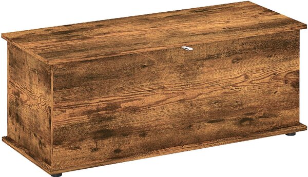 DecHome Cassapanca in Legno Panca contenitore Dimensioni 100x40x40 cm colore Legno