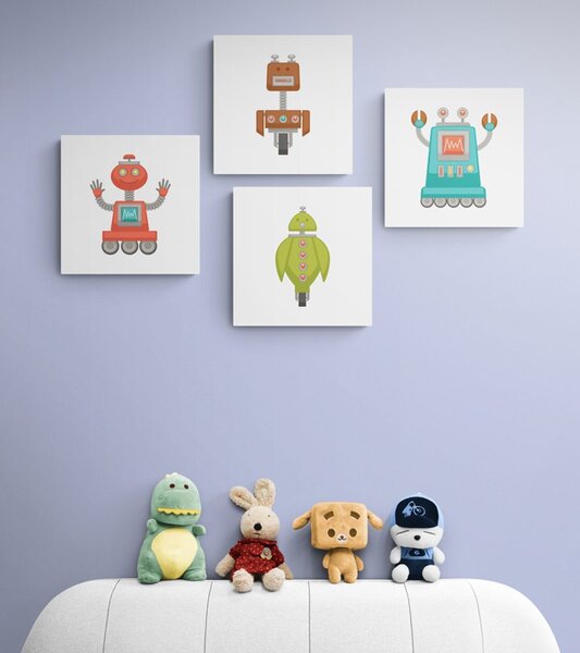 Set di quadri – Gruppo di robot