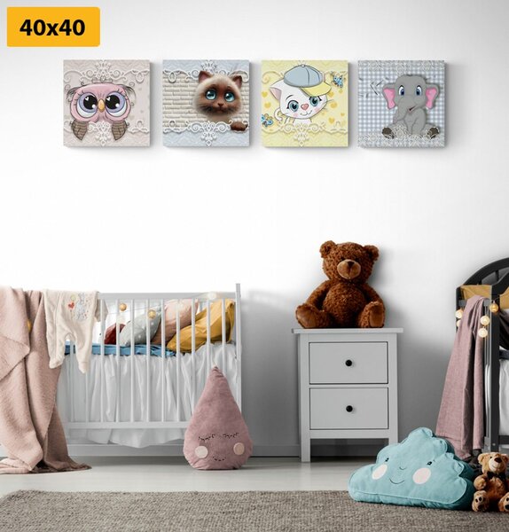 Set di quadri – Animali in versione per bambini