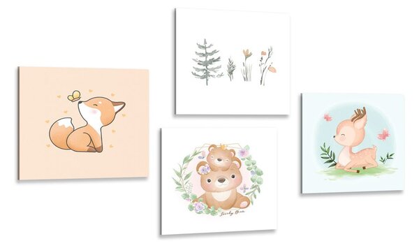 Set di quadri – Animali adorabili