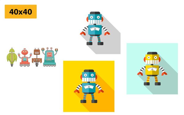 Set di quadri – Per piccoli amanti dei robot