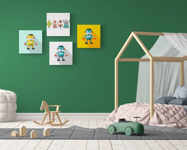 Set di quadri – Per piccoli amanti dei robot