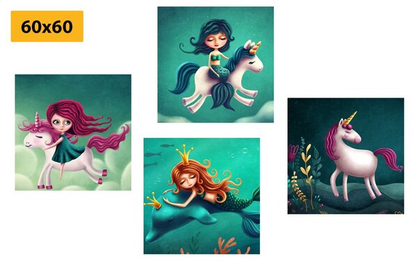Set di quadri – Creature fiabesche