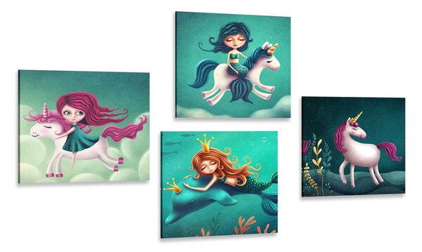 Set di quadri – Creature fiabesche