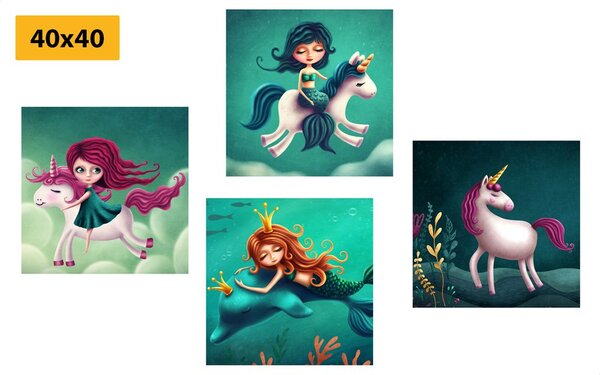 Set di quadri – Creature fiabesche
